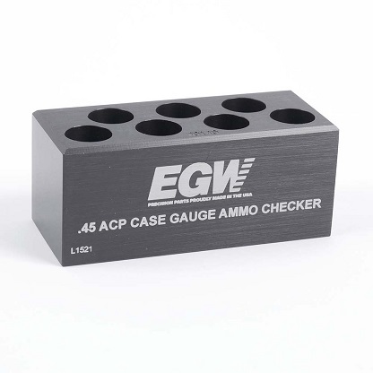 EGW Case Gauge Ammo Checker .45 ACP 7-hole